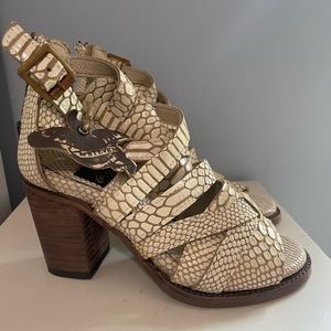 Freebird Snakeskin Heels